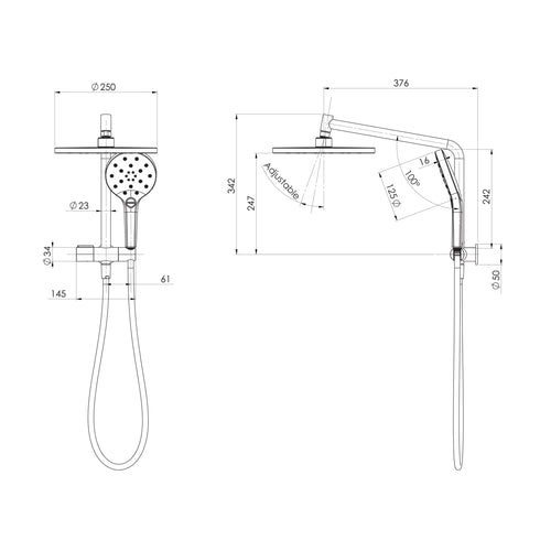 Phoenix Ormond Compact Twin Shower